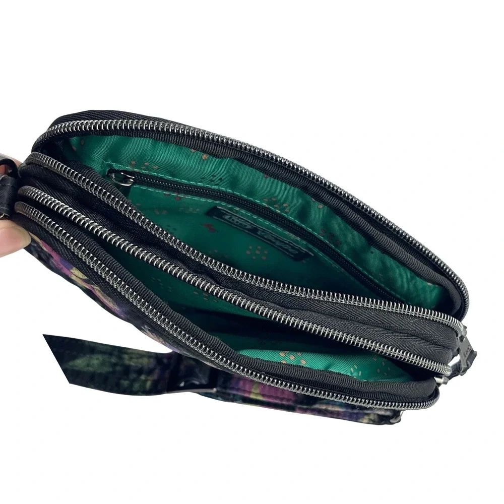 Lug Crossbody Bag NWOT Coupe Convertible‎ Quilted Bloom Black Floral Small